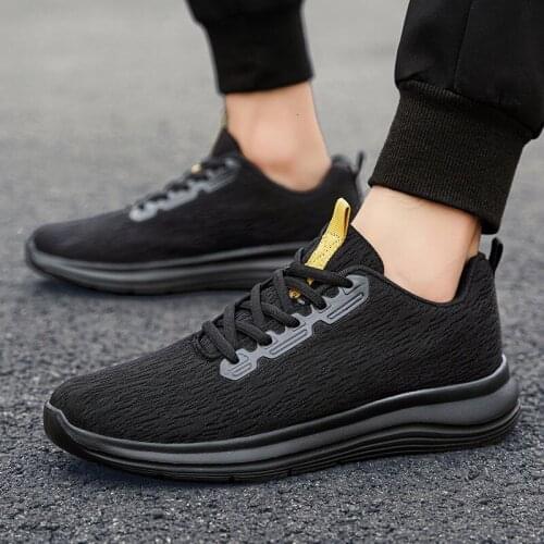 Mens Breathable Sneakers Fashion Comfortable Mesh Running Shoes Men Casual Light Non-slip Sports Shoes Outdoor Mens Sneakers