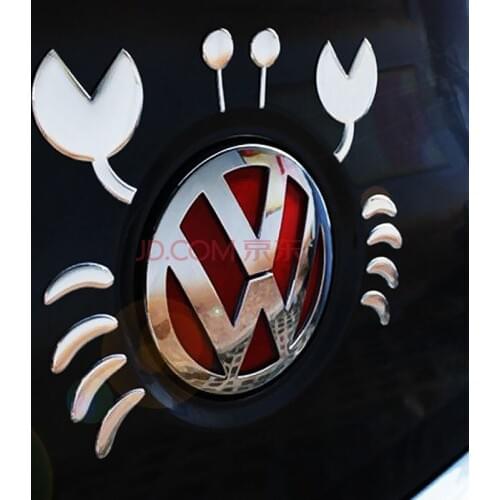 Car Stickers Crab 3D Flexible Glue Funny Creative Decals For Tail Trunk Waterproof Auto Tuning Styling D10