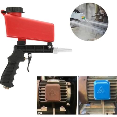 Portable Pneumatic Sand Blasting Machine Aerodynamic Air Strong Toughness Sandblasting Gun Mini Metal Portable Supplies