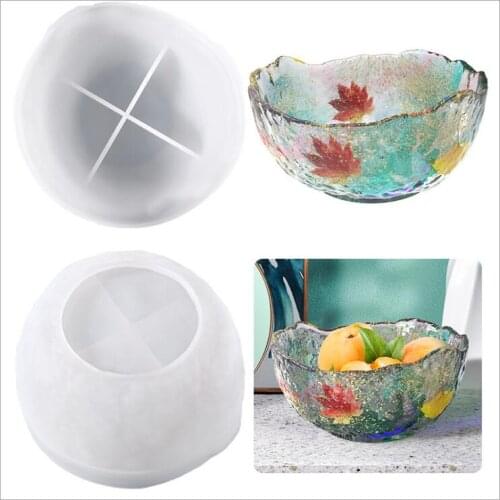 Transparent Silicone Mould Dried Flower Resin Decorative Craft DIY storage Big bowl Mold Epoxy Resin Molds For Jewelry