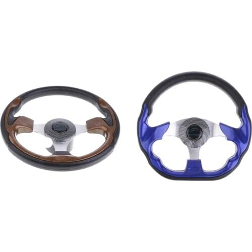 2 Pcs 320mm Boat Steering Wheel Non-directional 3 Spoke 3/4" Tapered Shaft For Vessels Yacht Speedboat Boat Accessories Marine