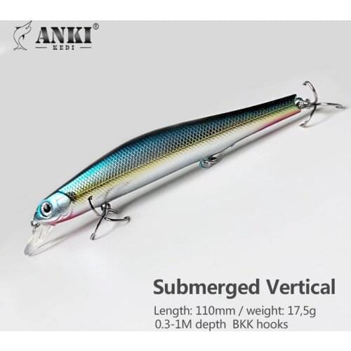 ANKI KEDI 110mm/17g ,"Zhi" Dog Step, 60m Long Shot. Stable And Balanced Center Of Gravity Design