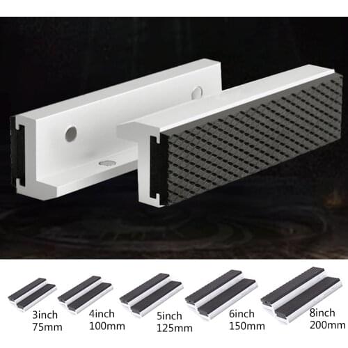 Vise Magnetic Protective Cover 3-8'' Jaws Protect Cover Aluminium Alloy+Rubber Hand Tools Bench Vise Protector Accessories