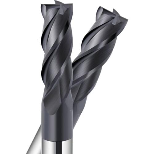CRONAMETAL 4 flutes carbide end mill cnc milling cutter special for stainless steel/Inconel/Nickel