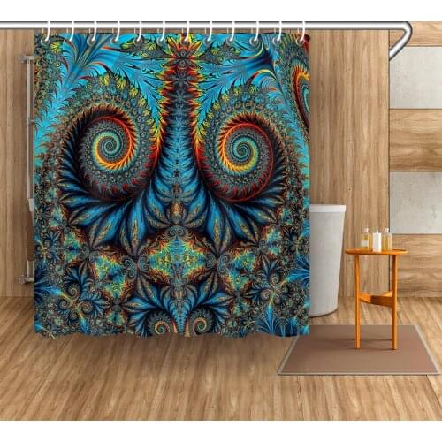 High Quality New Mandala Style B Waterproof Bathroom Shower Curtain Liner Polyester Fabric Bathroom Curtain & 12 Hooks