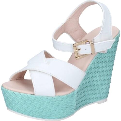 SOLO SOPRANI sandals women synthetic leather White