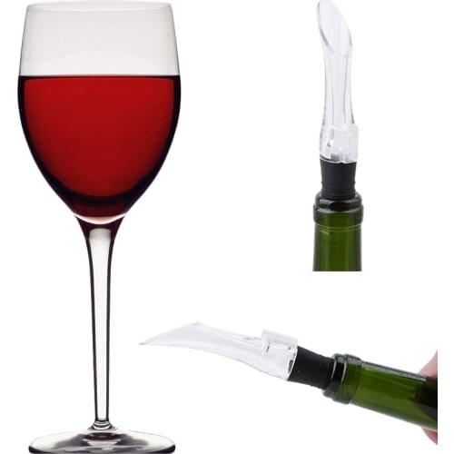 1PC Acrylic Aerating Pourer Decanter Wine Aerator Spout Pourer New Portable Wine Aerator Pourer Wine Accessories Bar Tools