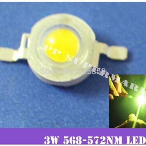 10PCS 3W general green High Power LED Emitter 700mA 568-572NM