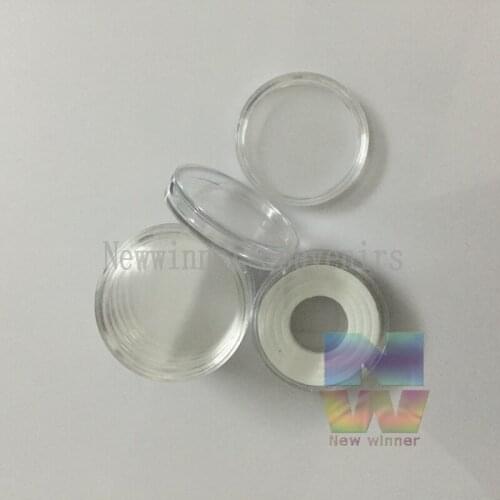 10Pcs 40mm Portable Durable Round Shaped Souvenir Coin Capsules Protective acrylic Case
