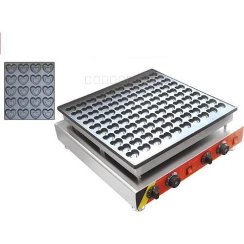 110V 220V Commercial Electric Heart Shape Waffle Machine 100pcs Heart Shaped Waffle Maker Non-stick Muffin Waffle EU/AU/UK/US