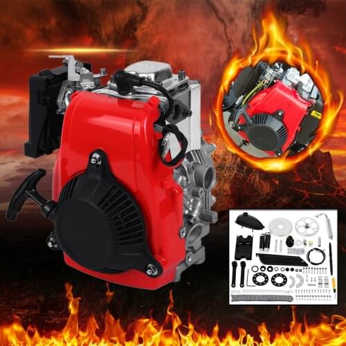 49cc 4 Stroke Pull Start Gas Petrol Bicycle Engine Cycle Motor Kit Motorized Bike Gasline Scooter For Dirt Pocket Bike Mini ATV