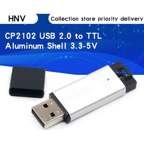 Aluminum shell CP2102 USB 2.0 to TTL UART Module 6Pin Serial Converter STC Replace FT232 Module support 5v/3.3v for arduino