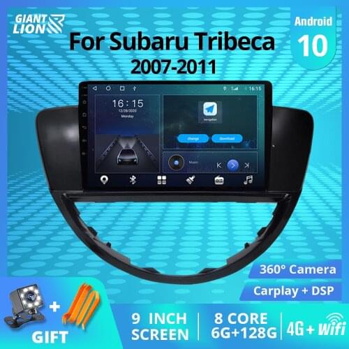 2DIN Android10.0 Car Radio For Subaru Tribeca 2007-2011 Stereo Receiver GPS Navigation Auto Radio DSP Car Video Bluetooth Player