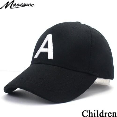 Cute Children Baseball Caps Baby Girls Sun Visor Hats Boys Snapback Casquette Gorras Letter A Embroidery Kids Child Summer Cap