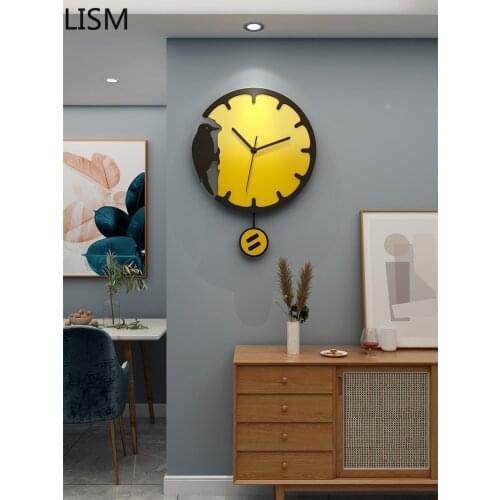 Large Wall Clock Living Room Modern Design Fashion Personality Creative Atmosphere Home Decoration Mute Clock Horloge Mural