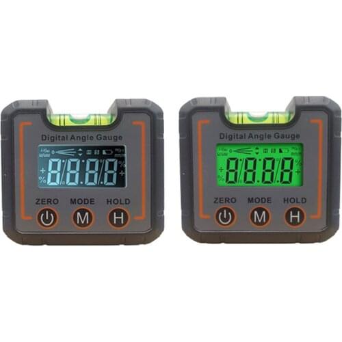 Digital Protractor Angle Gauge Finder Bevel Box Level Bubble Vial 360 Degree Inclinometer Protractor Measuring Tools Upgraded