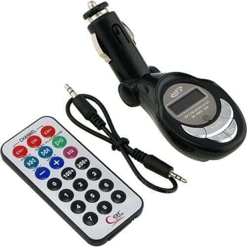 FM Transmitter for Car Wireless Radio Adapter Music Player FM Transmitter/Car Kit USB Ports Charger Includes Remote Control