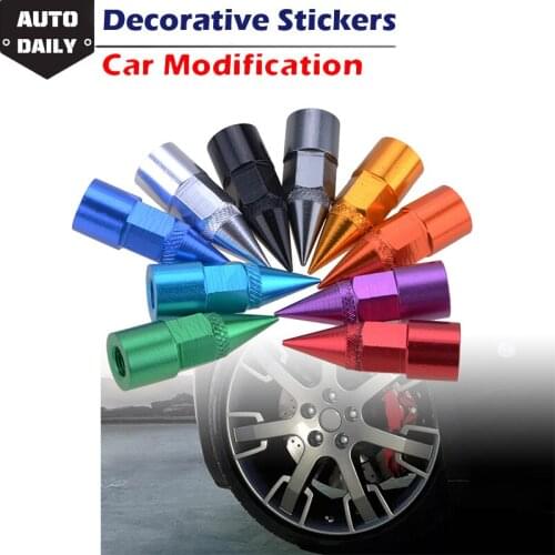 Cone Tire Valve Stems Caps Stylish Car Wheel NUT Tire Valve Cover Aluminum Universal Decorative Car Accessories