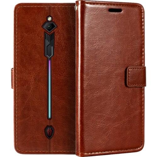 Case For ZTE Nubia Red Magic 3 Wallet Premium Magnetic Flip Case Cover With Card Holder And Kickstand For ZTE Nubia Red Magic 3S