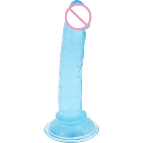 Strong Sucker mini simulation dildo multicolor eggless transparent female male anal plug masturbation sex toys
