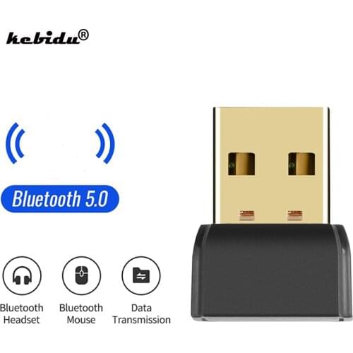 Dropship MINI USB BT5.0 Dongle Audio Adapter Bluetooth 5.0 Wireless Adapter Music Receiver for Computer PC Laptop Tablet Newly