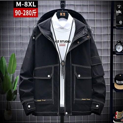 Plus size mens loose velvet thick warm jacket bust 148cm 5XL 6XL 7XL 8XL long sleeve casual jacket men 2 colors