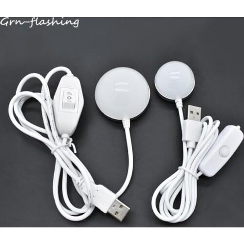 USB Mini Dormitory Night Light for Kids Children Reading Portable Magnet LED Bedroom Wall Lamp Outdoor Campping Emergency Bulb