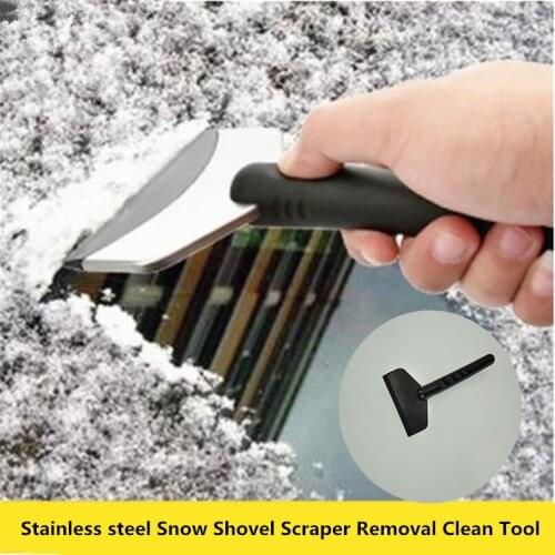 Newest Stainless Snow Shovel Scraper Winter useful Car Ice Scrapers stainless Ice Removal Cleaning Tool for Car Vehicle