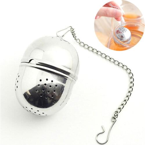 New Stainless Steel Ball Tea Infuser Mesh Filter Strainer w/hook Loose Tea Leaf Spice Home Kitchen Accessories