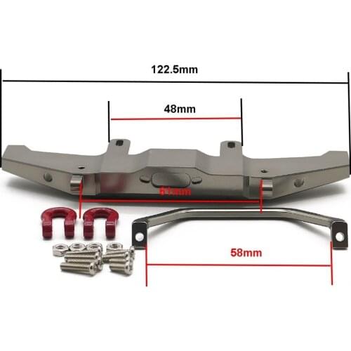 De aleación de parachoques delantero para las 1:16 WPL Henglong C-14 C-24 camión 4x4 y sobre orugas Control remoto accesorios-ho
