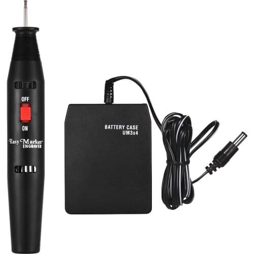 Portable Precision Electric Engraving Pen Engraver DIY Carve Graver Machine Tools Battery Powered with Strong Diamond Tip Bit