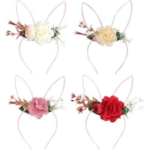 New Fashion Hair Flower Headbands Wedding Hair Accessories Handmade Flower Crown Headpieces Bridal Flower Girls Headwear
