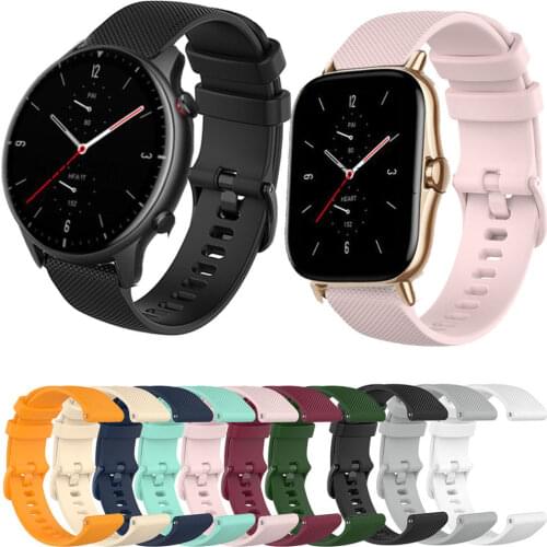 NEW WatchBand Strap For Huami Amazfit GTR 2 / GTS 2 2e Smart Silicone Wristband For Amazfit GTR 42mm 47mm Bracelet Watchstrap