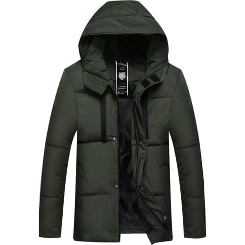 Shanghai Story Winter mens cotton-padded business casual warm padded mens coat hooded cotton-padded jacket clothes men coats