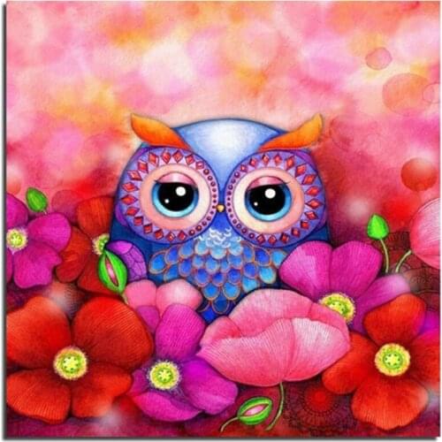 3D Owl 100% FULL DRILL New Needlework Diy Diamond Painting Cross Stitch Embroidery Of Rhinestones Mosaic Painting Decoration