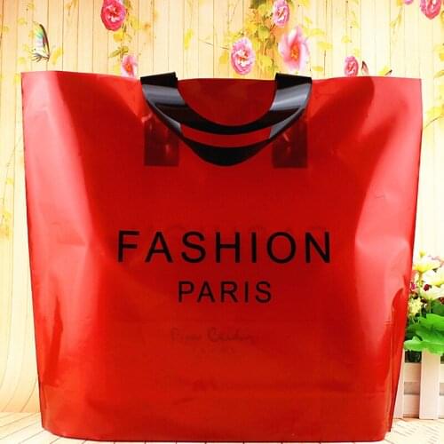 40x30x8cm 25 PCS 16Silk Premium Clothing Gift Bag, White and Pink Skirt Pattern Plastic Gift Bag Handbag Plastic Bag Z430