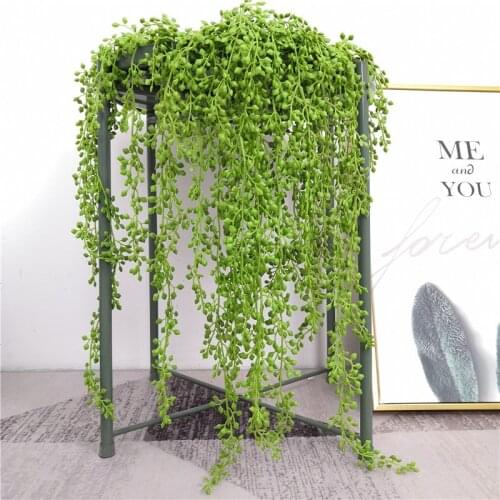 5 Forks 75cm Artificial Lover Tears Vine Wall Hanging Artificial Green Succulent Plant for Home Garden Decoration