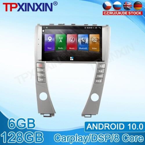 Android 10.0 For LEXUS ES 2006 2007 2008-2012 Stereo Touch Screen DSP IPS Navigation 128GB Car Multimedia Radio Player Carplay