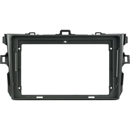 Car Radio Navigation Fascia Dashboard Decoration Kit Frame Front Panel Fit for 2008-2011 Double Din 9 inch Radio Player