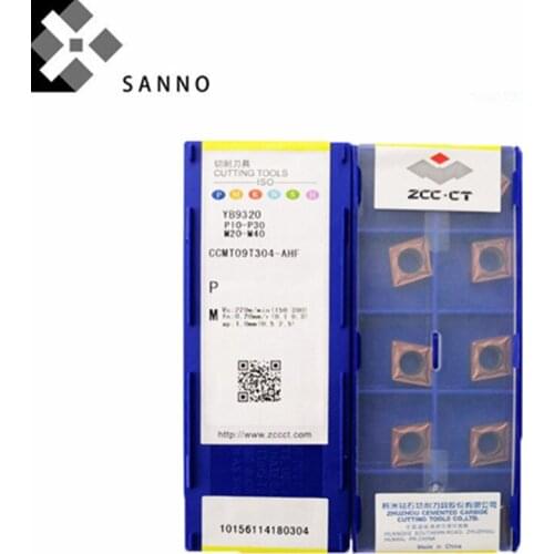 Free shipping! 10pcs/pack YB9320 CCMT060204-AHF cnc carbide turning inserts lathe cutting carbide blade tips for stainless steel