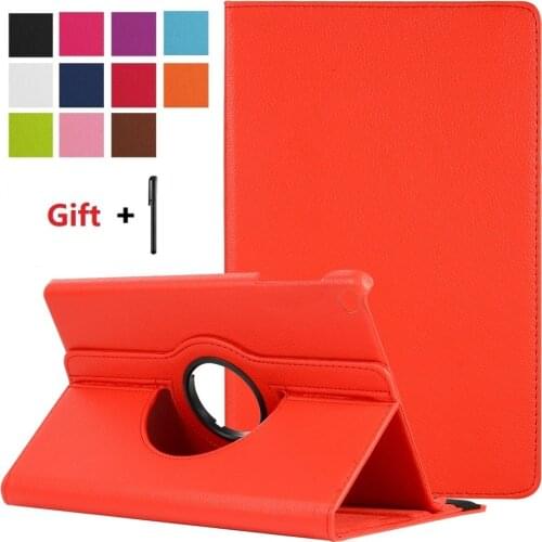 Case for Samsung Galaxy Tab A7 10.4" T500 T505 T507 360 Degree Rotating Leather Smart Sleep Auto Awake Cover Funda + Free stylus