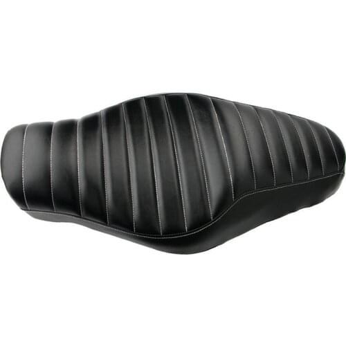 Black Driver Passenger Two up Seat Saddle Motorcycle For Harley Sportster XL 883 1200 Iron 883