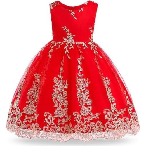 Childrens clothing Elegant Girls Princess Dress Flower Girls Wedding Kids Party Christmas Dresses For Girls Ceremony Dresses30