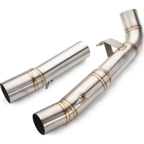 For Kawasaki Z1000 middle Exhaust Pipe Stainless steel z1000 middle link pipe Slip On 2007 2008 2009