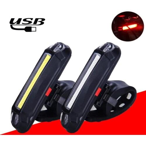 Bike Flashlight Waterproof Bicycle Taillight Bicycle Rear LED Light Build-in Battery USB Rechargeable Bicycle Warning Lamp