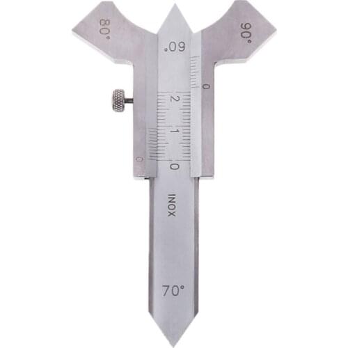 0-20mm Weld Gauge Welding Seam Gauge Weld Inspection Gauge Caliper 60 70 80 90 Degree Angle Ruler