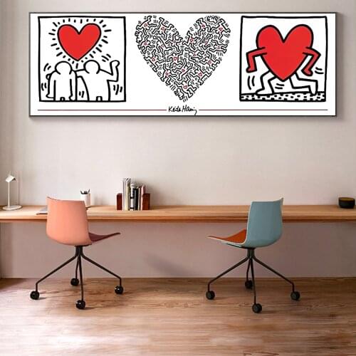 Modern Graffiti Art Posters And Prints Abstract Street Art Wall Canvas Pictures Peace And Love Paintings For Living Room Cuadros