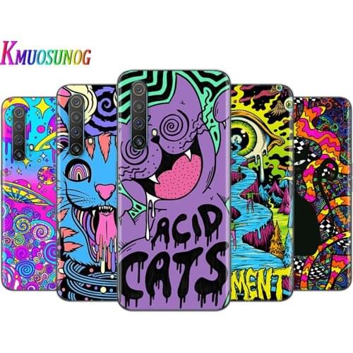 Colourful Psychedelic Trippy Art For OPPO A73 2020 Find X2 Lite K5 K3K1 R17 RX17 R15 R9S F17 F15 F11 F9 F7 Phone Case
