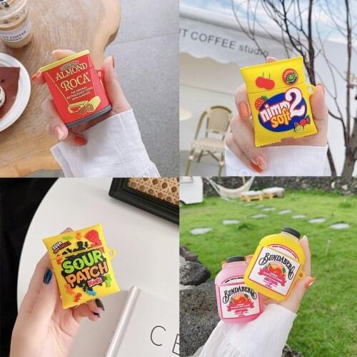 Sweet Sugar Drink 3D Case for AirPods 1 2 Pro Charge Box Soft Silicone Wireless Bluetooth Earphone Protect Cover