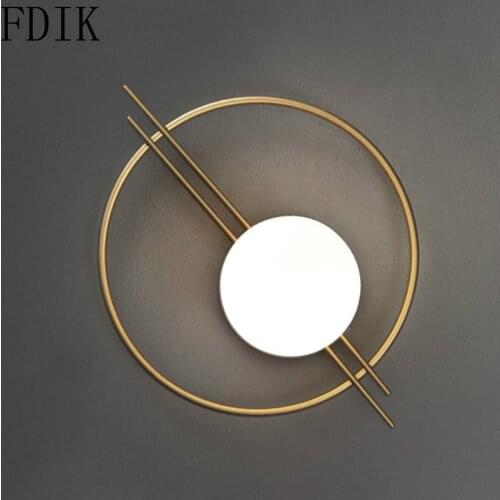 Nordic Wall Lamp Modern Creative Art Light for Living Room Aisle Corridor Bedroom Bedside Wall Sconce Luminaire Lighting Fixture